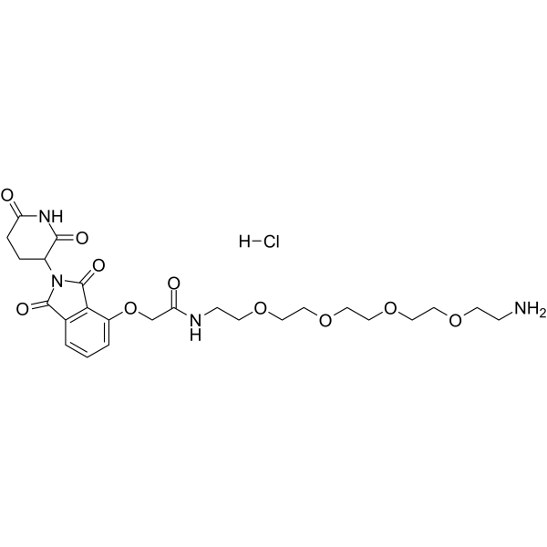 Thalidomide-O-amido-PEG4-C2-NH2 HCl 2245697-85-0